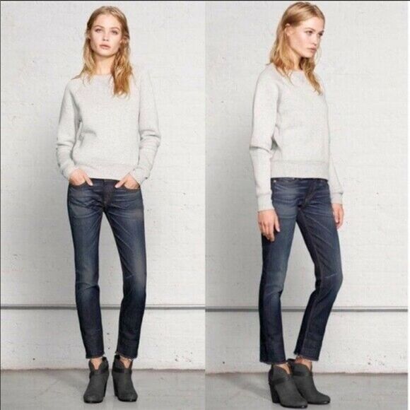 Rag & Bone mid-rise crop skinny jeans - Picture 1 of 14